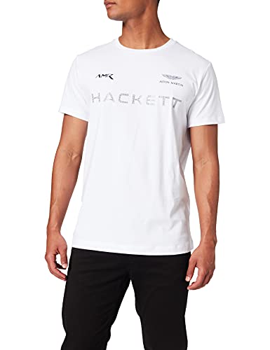 Hackett London Amr Hackett tee Camiseta, Blanco 800, XXL para Hombre