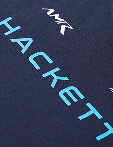 Hackett London Amr Multi tee LS Y Camisa, Azul Marino/Multicolor, 12 Años para Niños