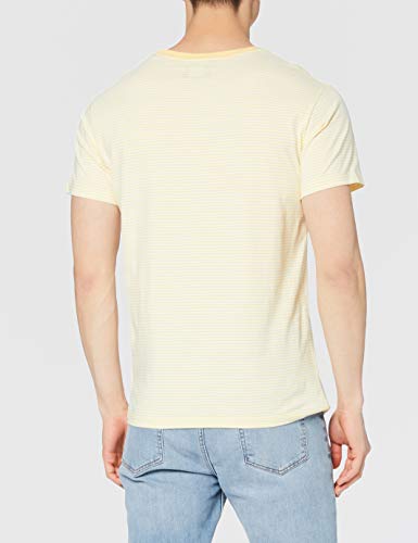 Hackett London Boat Stripe tee Camiseta, 016sunset, L para Hombre