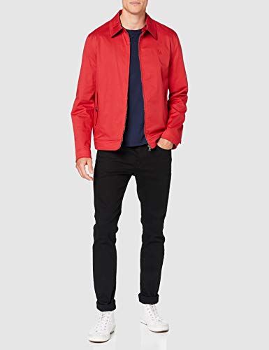 Hackett London Cotton Blouson Chaleco deportivo, Rojo (255RED 255), L para Hombre