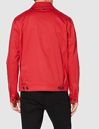 Hackett London Cotton Blouson Chaleco deportivo, Rojo (255RED 255), L para Hombre