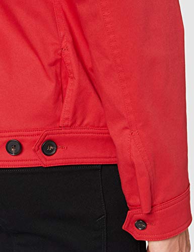 Hackett London Cotton Blouson Chaleco deportivo, Rojo (255RED 255), L para Hombre