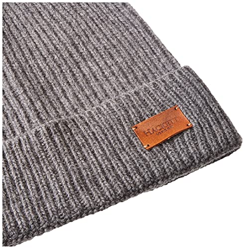 Hackett London Eco Cash Beanie Sombrero, 987gris Oscuro, Talla única para Hombre