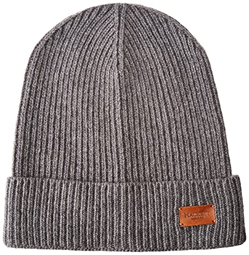 Hackett London Eco Cash Beanie Sombrero, 987gris Oscuro, Talla única para Hombre