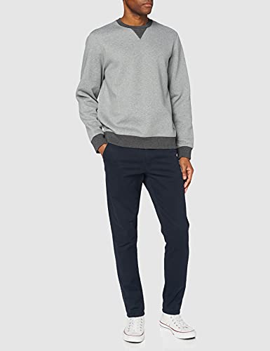 Hackett London Refined Crew Jersey, 933grey Marl, M para Hombre