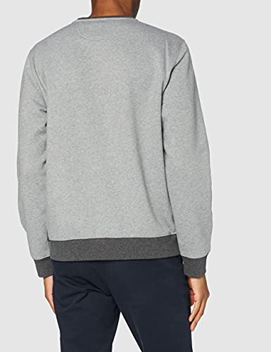 Hackett London Refined Crew Jersey, 933grey Marl, M para Hombre