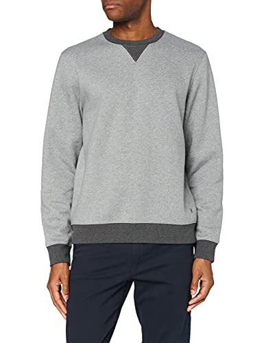 Hackett London Refined Crew Jersey, 933grey Marl, M para Hombre