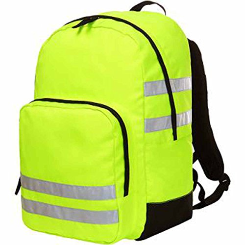 HALFAR 1802721-Mochila con cintas reflectoras, color amarillo fluorescente 1812206 réflex