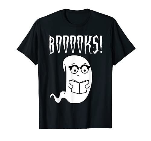 Halloween Booooks Ghost Fantasma Lectura Traje Camiseta