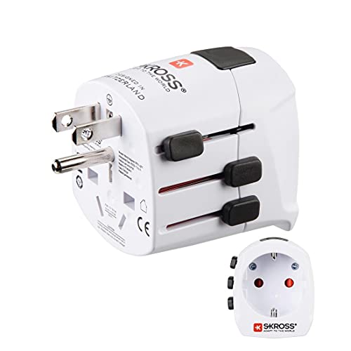 Hama World Travel Pro Light adaptador de enchufe eléctrico Tipo F Universal Blanco - Adaptador para enchufe (Tipo F, Universal, Blanco, Male connector / Female connector)