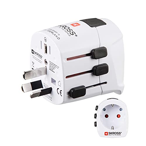 Hama World Travel Pro Light adaptador de enchufe eléctrico Tipo F Universal Blanco - Adaptador para enchufe (Tipo F, Universal, Blanco, Male connector / Female connector)