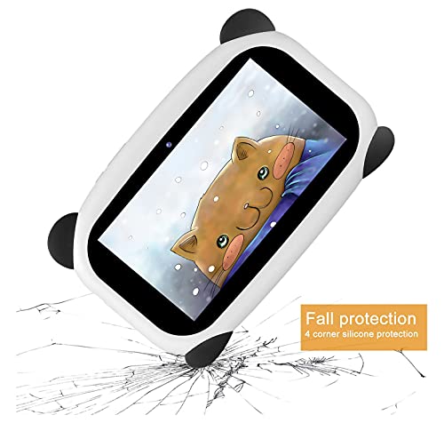 HANYEAL Tableta para niños con WiFi Bluetooth 7 Pulgadas 1024x600 Tableta para niños Android 9.0 Quad Core 2GB 32GB Funda para Tableta a Prueba de niños con cámara Dual Educativo Niños (Black)