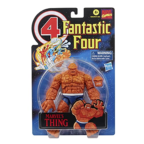 Hasbro Marvel Legends Series Retro Fantastic Four - Figura Coleccionable de La Mole de 15 cm - 1 Accesorio