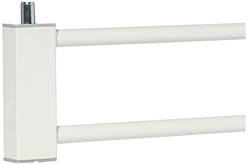 Hauck Extensión 9 cm para Barrera de Seguridad de Niños para Puertas y Escaleras Open N Stop, Open N Stop KD, Autoclose N Stop 2, Clear Step, Stop N Safe 2, Sin Agujeros, Metal Blanco