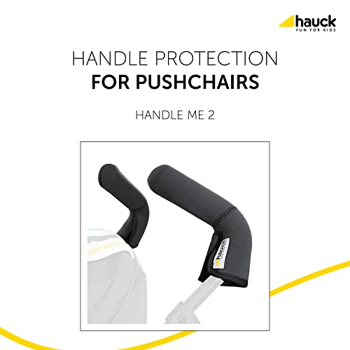 Hauck Handle Me 2 - Funda de espuma protectora para empuñadura silla de paseo, material neopreno, silla de paseo, 17.5 x 5.5 cm, gris