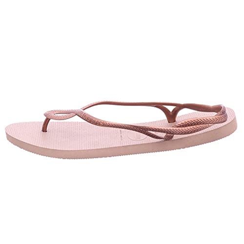 Havaianas Luna Sandalias, Mujer, Dorado (Rose Gold/Rose Gold 5282), 41/42 EU