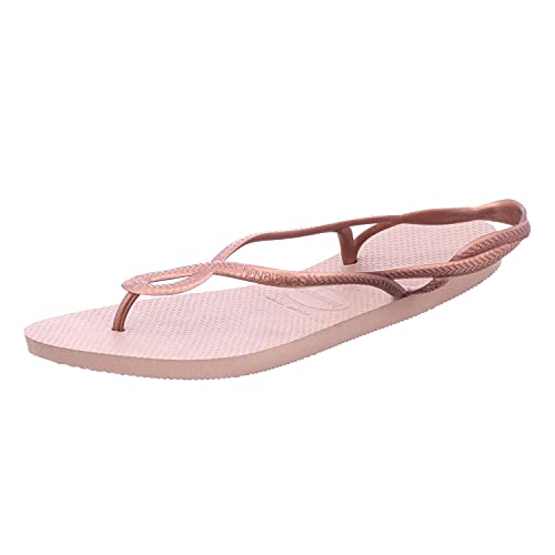 Havaianas Luna Sandalias, Mujer, Dorado (Rose Gold/Rose Gold 5282), 41/42 EU