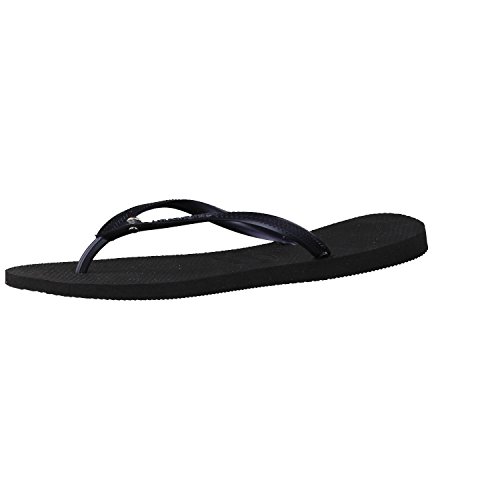 Havaianas Slim Crystal Glamour SW, Sandalias Flip-Flop para Mujer, Negro (Black), 37/38 EU