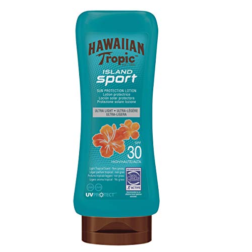 HAWAIIAN Tropic Lotion Island Sport Spf 30 - Crema Solar, Verde, 180 Mililitros