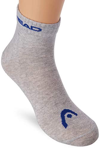 Head Performance Crew Socks (3 Pack) Calcetines, Grey Melange, 43/46 Unisex Adulto