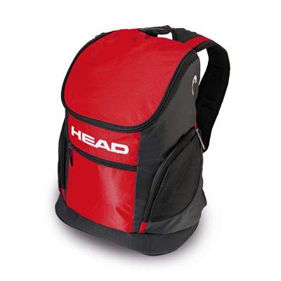 Head Training Backpack 33 - Mochila Unisex, Color Negro/Rojo