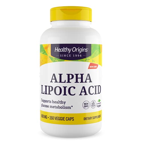 Healthy Origins, Ácido Alfa Lipoico, 600 mg, 150 cápsulas, sin gluten