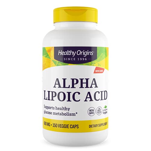 Healthy Origins, Ácido Alfa Lipoico, 600 mg, 150 cápsulas, sin gluten