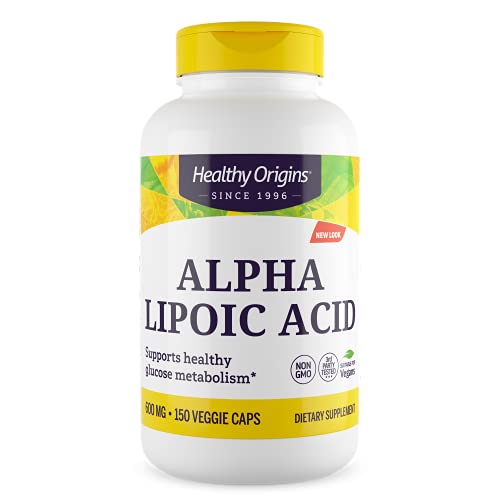 Healthy Origins, Alpha Lipoic Acid ( Ácido Alfa Lipoico ), 600 mg Depot, Dosis para 2 Días, 150 Cápsulas, Testado en Laboratorio, Altamente Dosificado, Sin Gluten, Sin Soja, no GMO