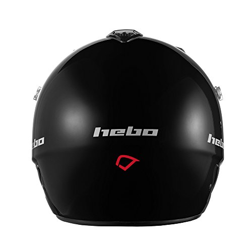 Hebo HC1100NM Trial Zone Policarbonato Casco, Negro, M