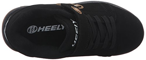 HEELYS Dual Up 770582 - Zapatos dos ruedas para niños, Black/gum, 34 EU