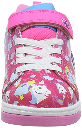 Heelys HLY-G2W-1636, Zapatos con Ruedas, Neon Pink Cyan Purple Unicorn, 36 EU