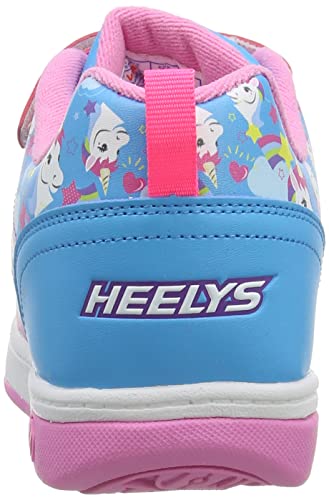 Heelys HLY-G2W-1636, Zapatos con Ruedas, Neon Pink Cyan Purple Unicorn, 36 EU