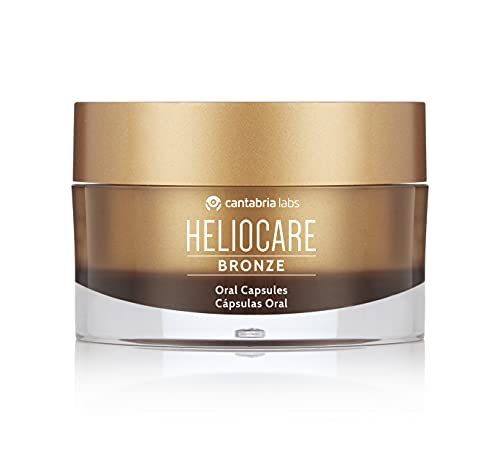 Heliocare Oral Cápsulas Bronze - Estimula el Bronceado Natural y Homogéneo, Fotoprotección desde el Interior, Antioxidante, Eficacia Inmediata, 30 cápsulas