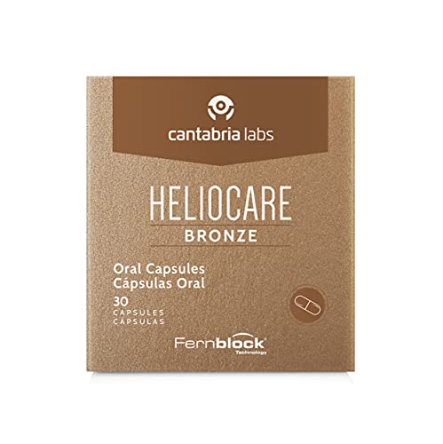 Heliocare Oral Cápsulas Bronze - Estimula el Bronceado Natural y Homogéneo, Fotoprotección desde el Interior, Antioxidante, Eficacia Inmediata, 30 cápsulas