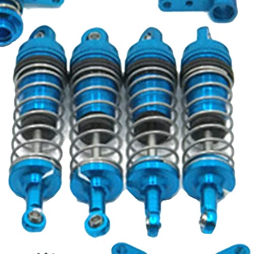 Hellery 1/12 RC Upgrade Metal Kit Completo Varilla de tracción para WLtoys 144001 124019 Piezas de Bricolaje de Coche - Azul