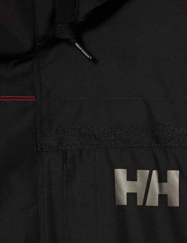 Helly Hansen COASTAL 2 Parka - Parka acolchada impermeable para hombre, color negro, talla L