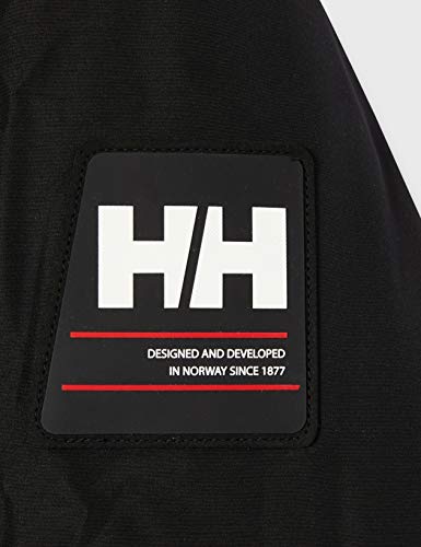 Helly Hansen COASTAL 2 Parka - Parka acolchada impermeable para hombre, color negro, talla L