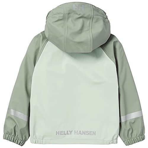 Helly Hansen K Bergen Pu Rainset - Chaqueta para niños de 2 años, color eucalipto