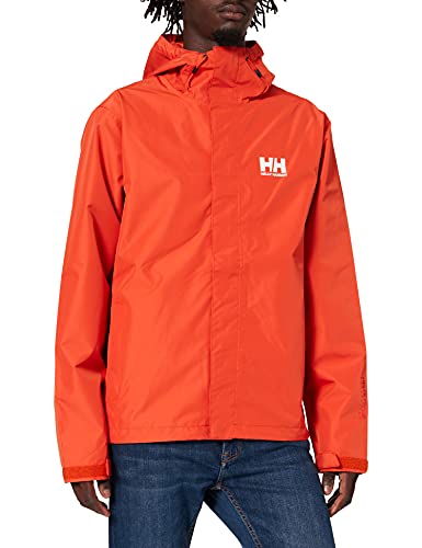 Helly Hansen Seven Jacket - Chaqueta para hombre, Hombre, Chaqueta para hombre, 62047, Patrulla Naranja, L