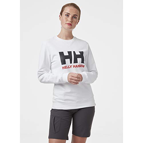 Helly Hansen Sport Modelo W HH Logo Crew Sweat, 001 White, XS