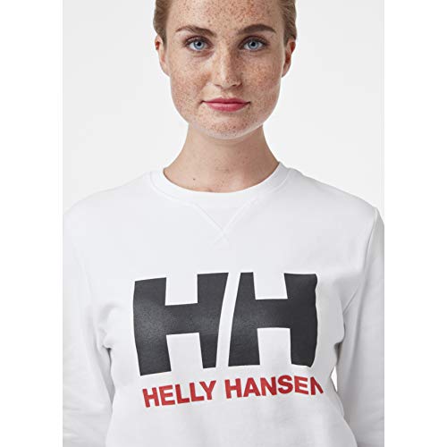 Helly Hansen Sport Modelo W HH Logo Crew Sweat, 001 White, XS