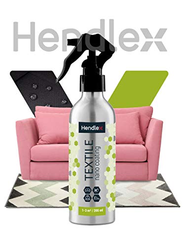 Hendlex Spray Nano Impermeabilizante de Textil 200ml | Nanotecnologia Hace tu Ropa de Agua Impermeable, Calzados, tapicerías, etc. Spray impermeabilizante y Repelente de líquidos y Manchas