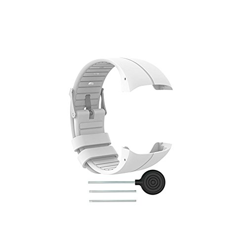 Hensych® - Correa de muñeca de repuesto para reloj Polar M400, M430, reloj para correr con GPS, color blanco