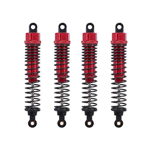 Hensych - Juego de 4 amortiguadores de metal ajustables de 60 mm, 85 mm, 100 mm, delanteros y traseros para coche teledirigido 1/10, para todoterrenos tipo SCX10 TRX4 D90