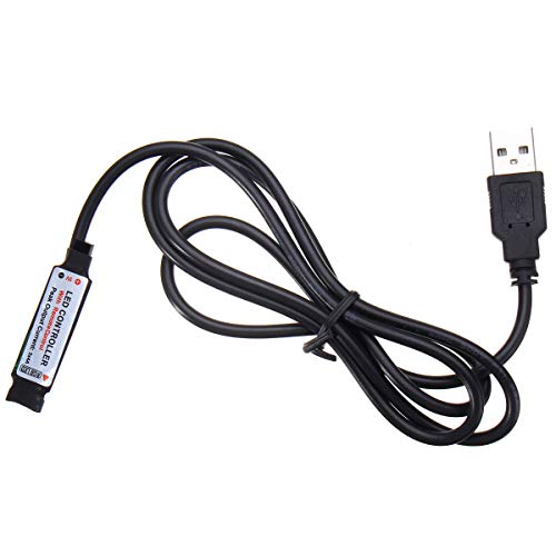 HEQIE-YONGP 44 Clave USB Control Remoto para RGB LED Luz de Tira PC DE TV Atrás
