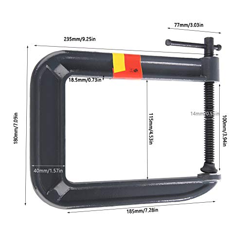 Herramienta de Abrazadera En C, Abrazadera En C Para Carpintería Tipo G de Alta Resistencia, Dispositivo de Sujeción de Carpintería Para Bricolaje(100,185Mm)