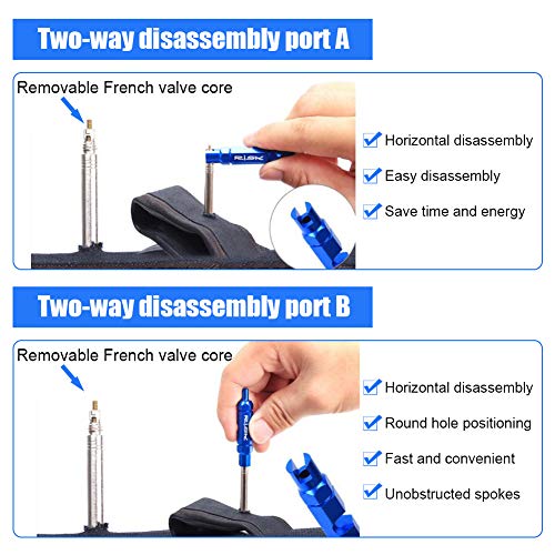 Herramienta De EliminacióN De NúCleo De VáLvula R-I-S-K VáLvula De NeumáTico De Tubo De Bicicleta MultifuncióN Desmontar Quitar Herramientas Para P-R-E-S-T-A