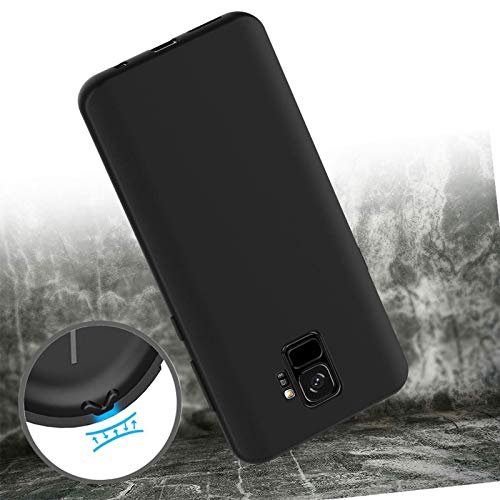 HHUAN Funda para SFR Altice S33 (5.7") Negro Cover y 2 Pack Protector de Pantalla Suave Silicone Caso TPU Case Carcasa + Película Protectora para SFR Altice S33 - WMA30