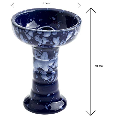 HIBRON Cazoleta Tipo Phunnel para Shishas o Cachimbas Estandares -Compatible con Provost, Kaloud y otros gestores de calor