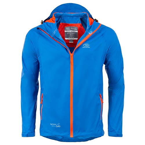 HIGHLANDER Stow & Go Chaqueta, Hombre, Azul, S